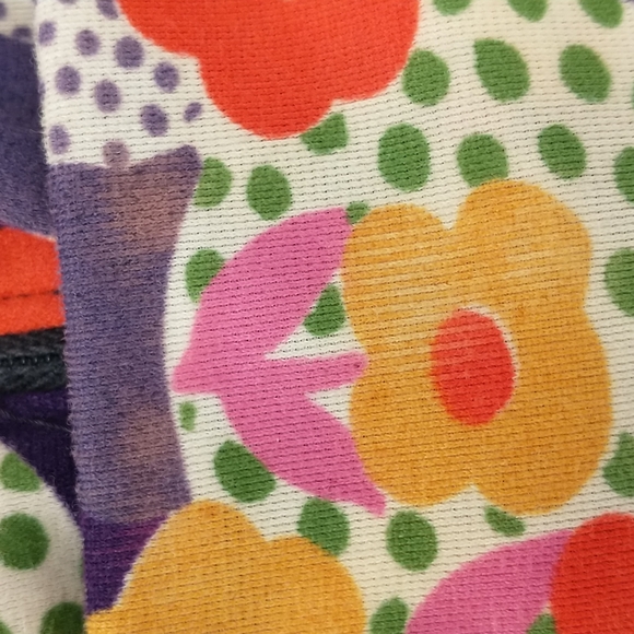 True Vintage Flower Power 70's Maxi Dress Girls Teen Mod Print See Measurements - Picture 10 of 10